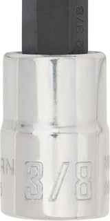 Craftsman SAE Hex Bit Socket Set, 6 pc, 3/8 in. Drive, Polished Chrome