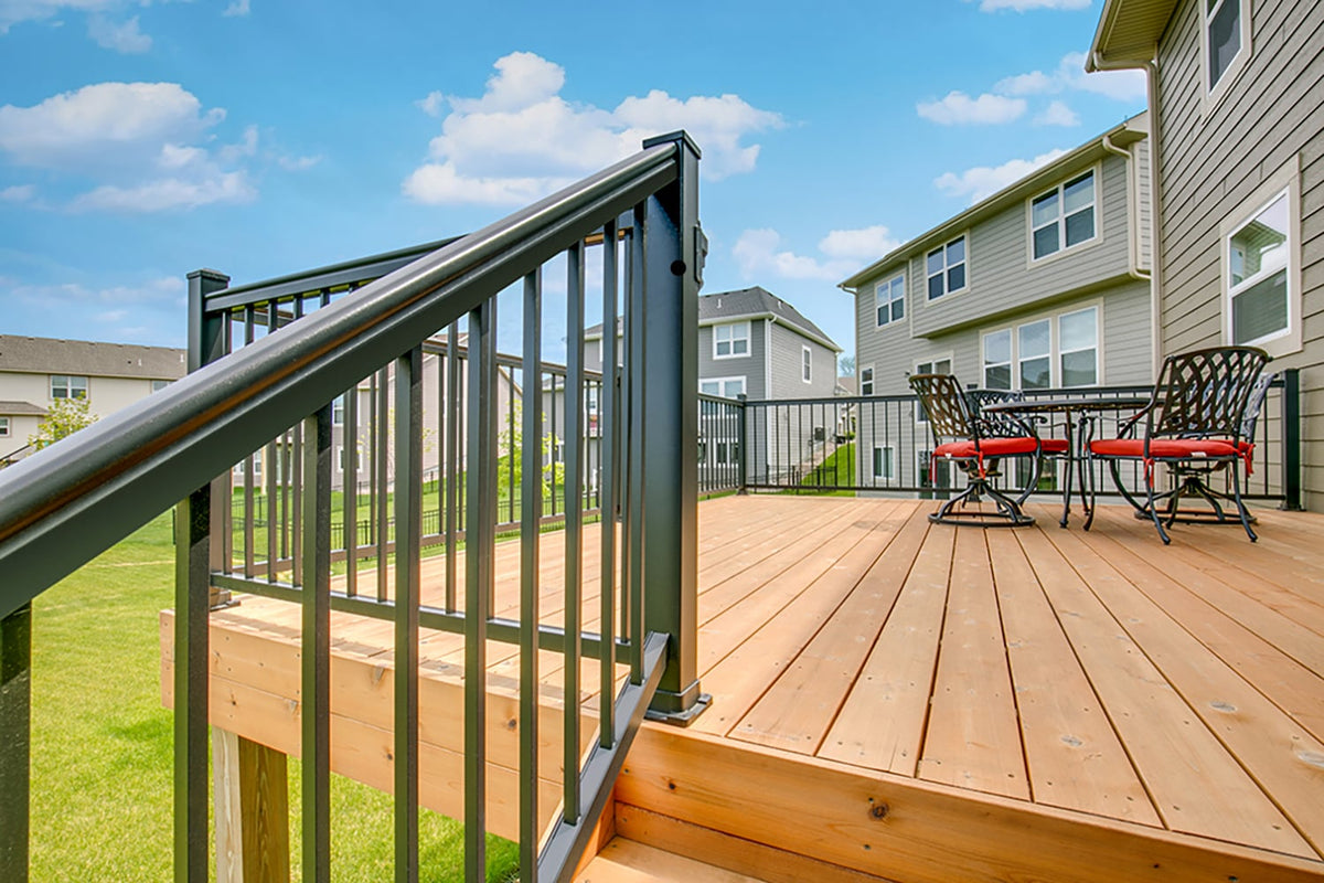 Harmony Railing 6-ft x 34-in Black Aluminum Deck Rail Kit