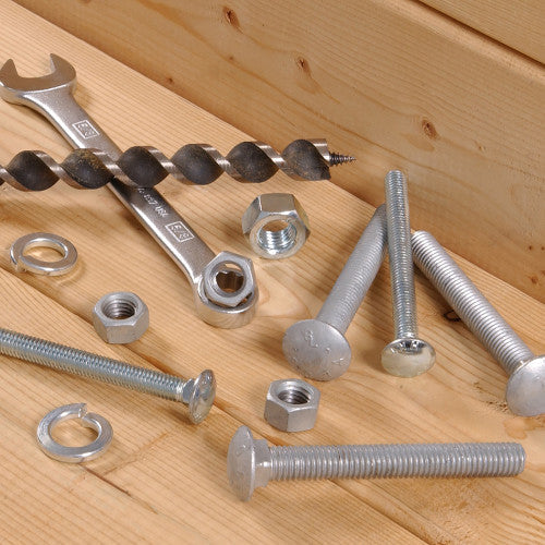Hillman 1/2 in. x 6 in. Zinc-Plated Steel Carriage Bolt, 25-Pack