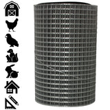Acorn International 100-ft x 2-ft 19-Gauge Silver Galvanized Steel Hardware Cloth Rolled Fencing with Mesh Size 1/2-in x 1/2-in