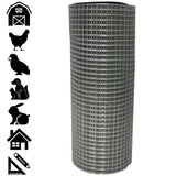 Acorn International 10-ft x 3-ft 19-Gauge Silver Rolled Fencing with Mesh Size 1/2-in x 1/2-in