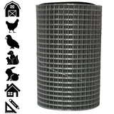 Acorn International 10-ft x 2-ft 19-Gauge Silver Rolled Fencing with Mesh Size 1/2-in x 1/2-in