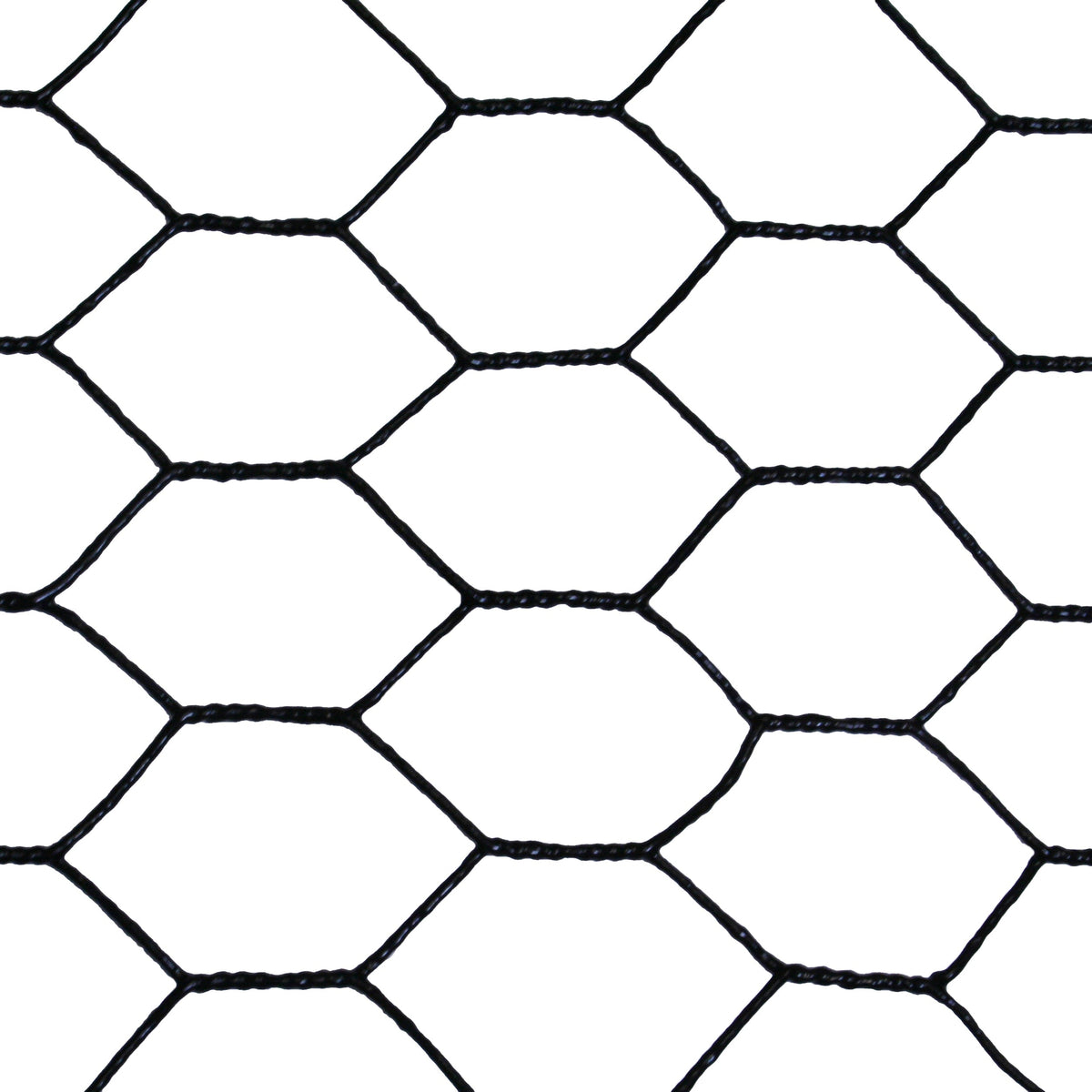 Acorn International 150-ft x 20-Gauge Black Galvanized Steel Chicken Wire Rolled Fencing with Mesh Size 1-in