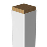 Freedom 4-in x 4-in x 4-ft White Vinyl Deck Post Sleeve