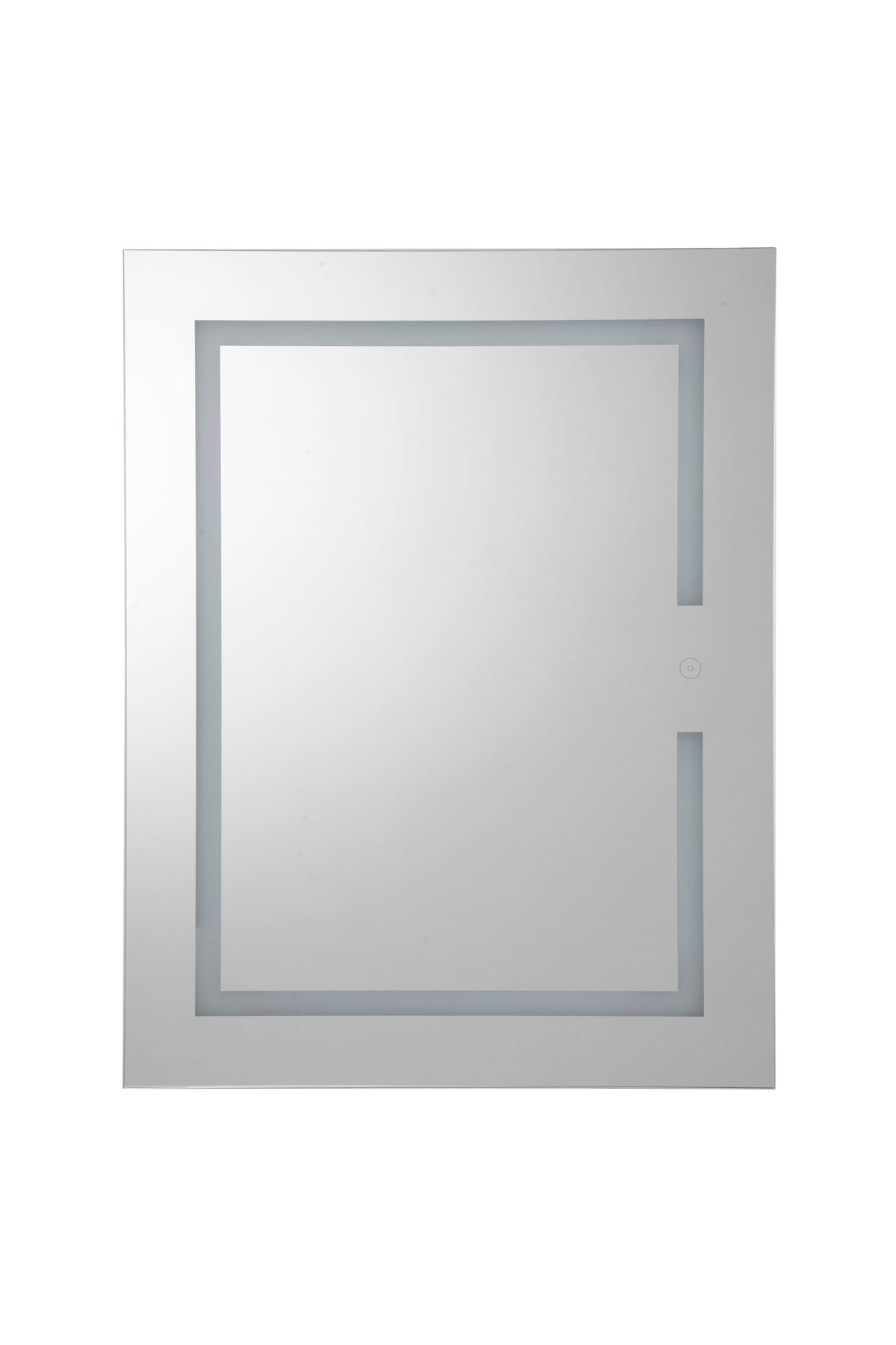 Croydex 20-in x 26-in Lighted LED Fog Free Surface/Recessed Mount Silver Mirrored Soft Close Medicine Cabinet with Outlet
