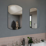 Croydex 16-in x 26-in Surface/Recessed Mount Silver Mirrored Arched Medicine Cabinet