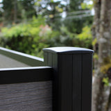 Infinity Euro 4-ft H x 6-ft W Oxford Grey Privacy Composite Fence Panel