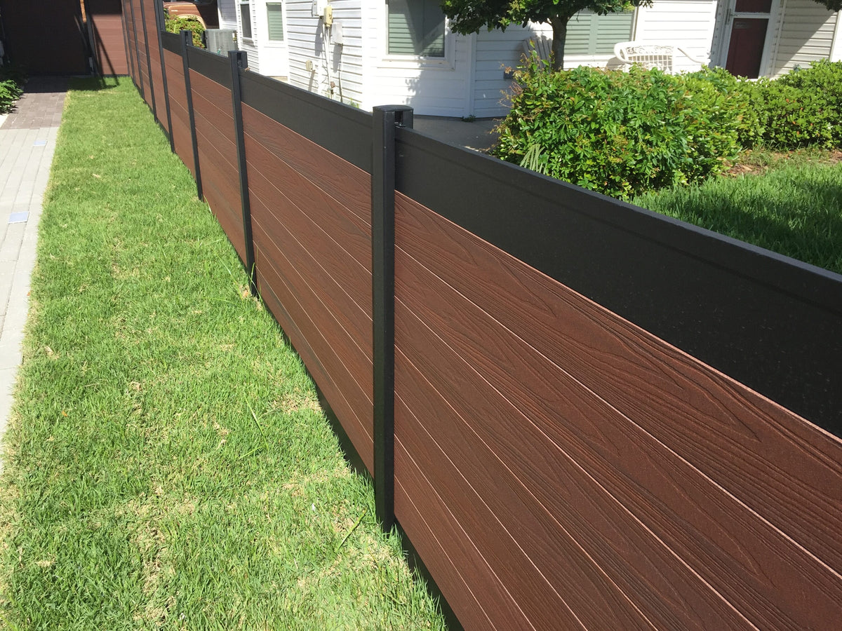Infinity Euro 4-ft H x 6-ft W Black Rose Privacy Composite Fence Panel