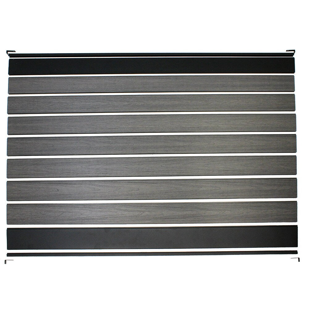 Infinity Euro 4-ft H x 6-ft W Oxford Grey Privacy Composite Fence Panel