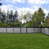Infinity Euro 6-ft H x 6-ft W Oxford Grey Privacy Composite Fence Panel
