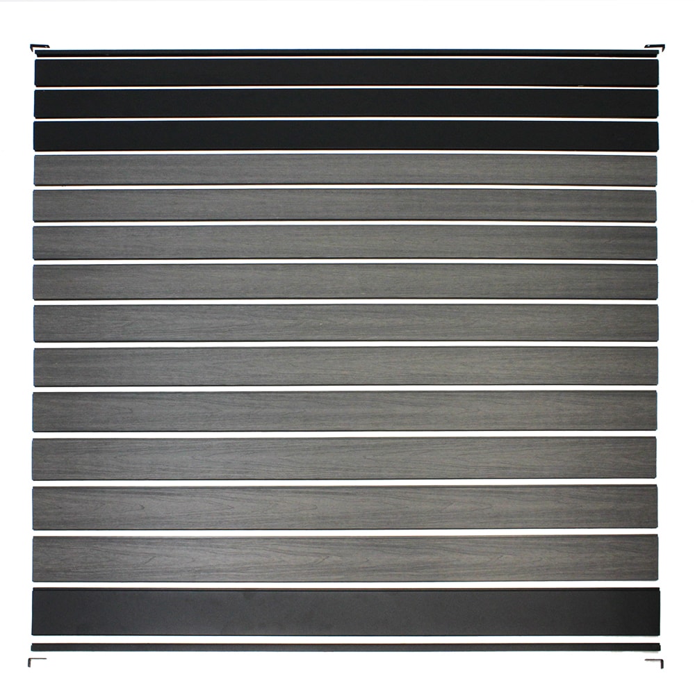 Infinity Euro 6-ft H x 6-ft W Oxford Grey Privacy Composite Fence Panel