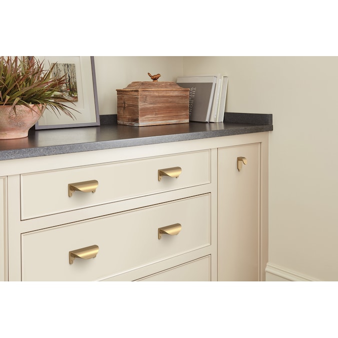 Amerock Inspirations 3-in (76mm) Center to Center Champagne Bronze Arch Cup Drawer Pull