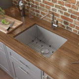 21 in. Stainless Steel Single Bowl Undermount 16-Gauge Bar Prep Kitchen Sink