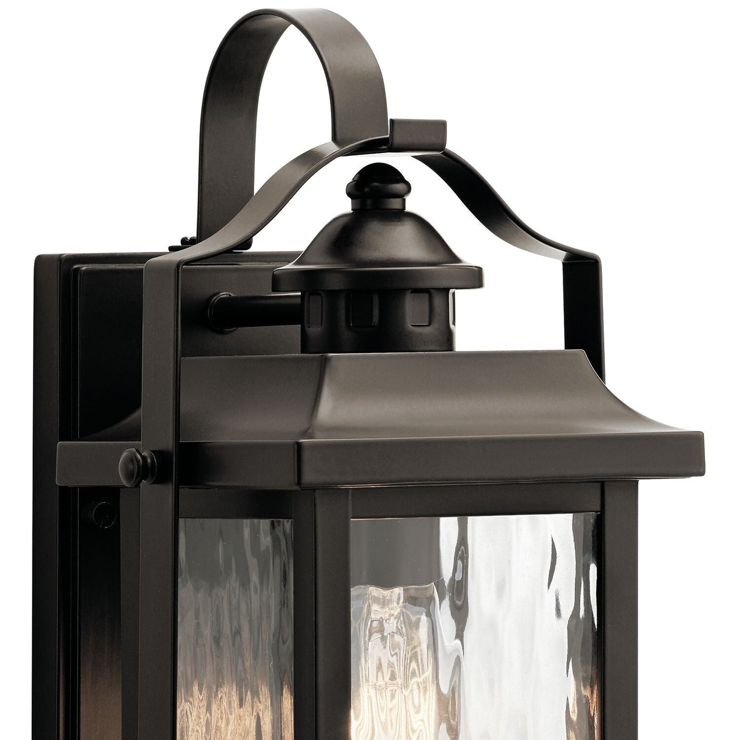 Kichler Linford 13.75-in H Olde Bronze Outdoor Wall Lantern, Medium Base (E-26)
