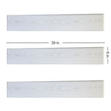 A La Maison Ceilings 3.25-ft x 0.5-ft Country White Polystyrene Surface-mount Ceiling Plank (12-Pack, 19.5-sq ft / Case)