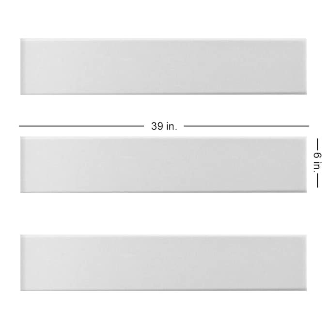 A La Maison Ceilings 3.25-ft x 0.5-ft Plain White Polystyrene Surface-mount Ceiling Plank (12-Pack, 19.5-sq ft / Case)