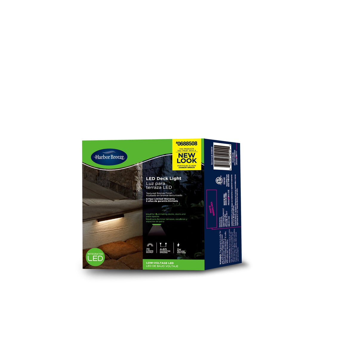 Portfolio 2-Watt Bronze Low Voltage Hardwired Integrated LED Path Light