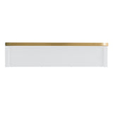 allen + roth 20-in x 26-in Surface/Recessed Mount Gold Mirrored Soft Close Medicine Cabinet