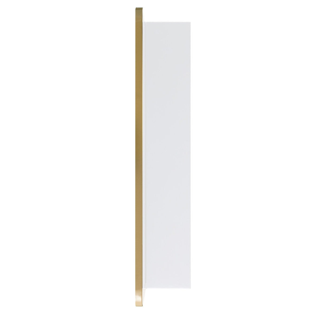 allen + roth 20-in x 26-in Surface/Recessed Mount Gold Mirrored Soft Close Medicine Cabinet