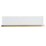 allen + roth 20-in x 26-in Surface/Recessed Mount Gold Mirrored Soft Close Medicine Cabinet