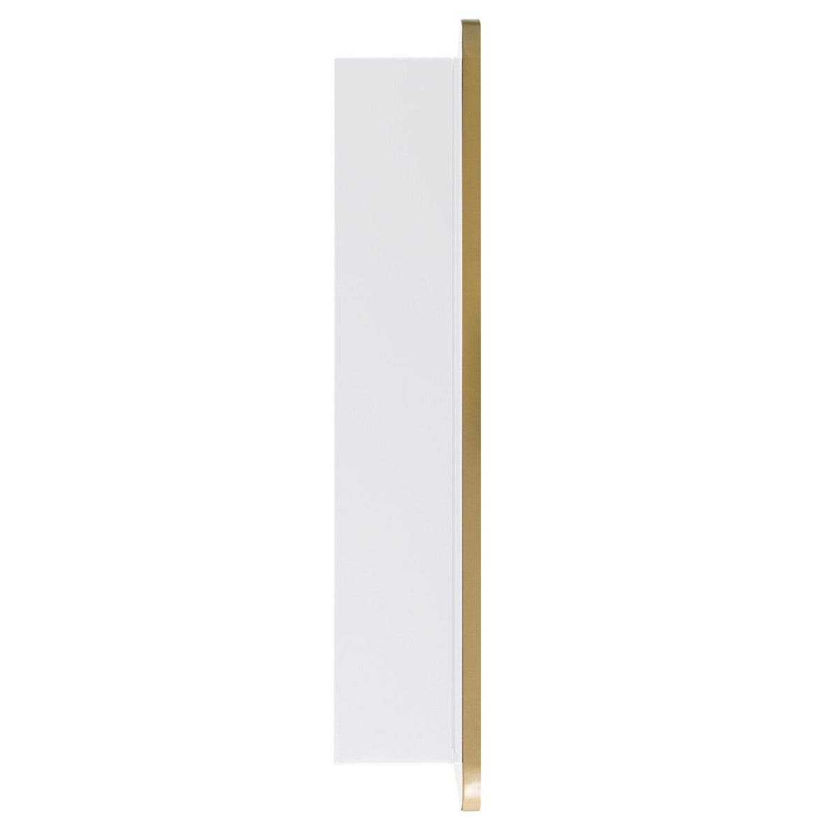 allen + roth 20-in x 26-in Surface/Recessed Mount Gold Mirrored Soft Close Medicine Cabinet