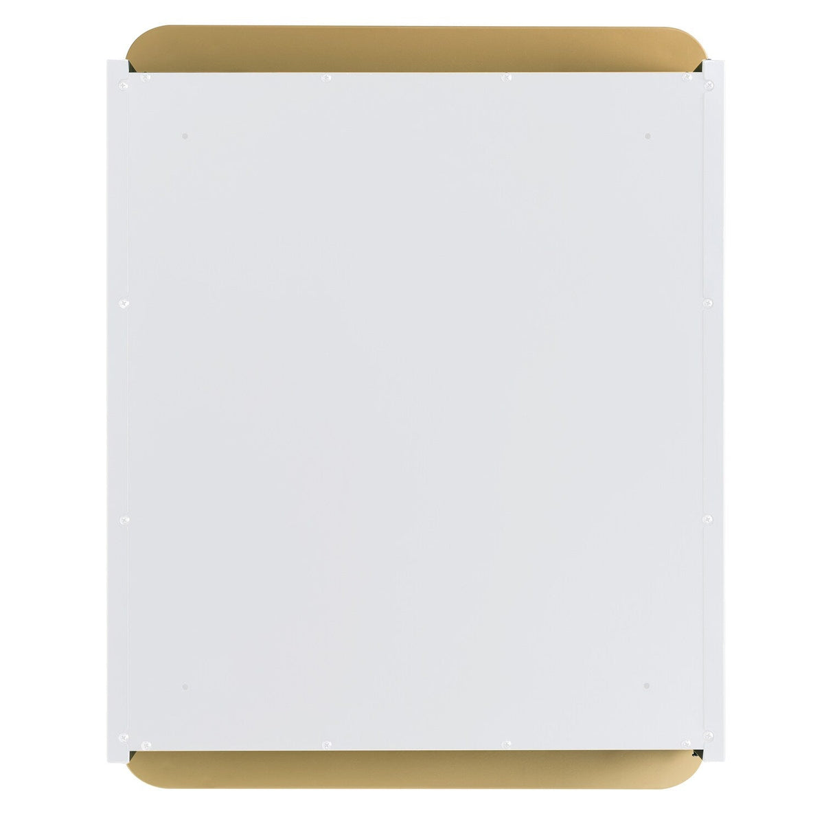 allen + roth 20-in x 26-in Surface/Recessed Mount Gold Mirrored Soft Close Medicine Cabinet