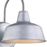 Portfolio Ellicott 10.75-in H Galvanized Dark Sky E26 Outdoor Wall Light