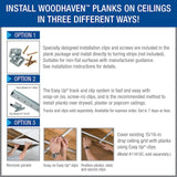 Armstrong Ceilings WoodHaven Coastal White Mdf Surface-mount Ceiling Plank Sample