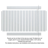 Veranda 6 ft. x 6 ft. Wicker Lattice Vinyl Top Fence Panel
