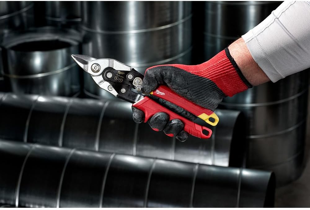 Milwaukee 9 in. Straight-Cut Bulldog Aviation Snips