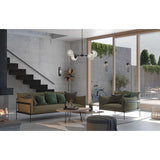Progress Lighting Haas 4-Light Matte Black Mid-century Chandelier