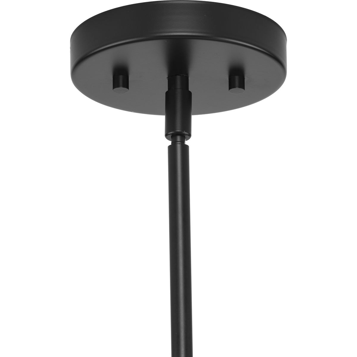 Progress Lighting Haas 4-Light Matte Black Mid-century Chandelier