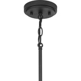 Progress Lighting Burgess 4-Light Matte Black Craftsman Chandelier