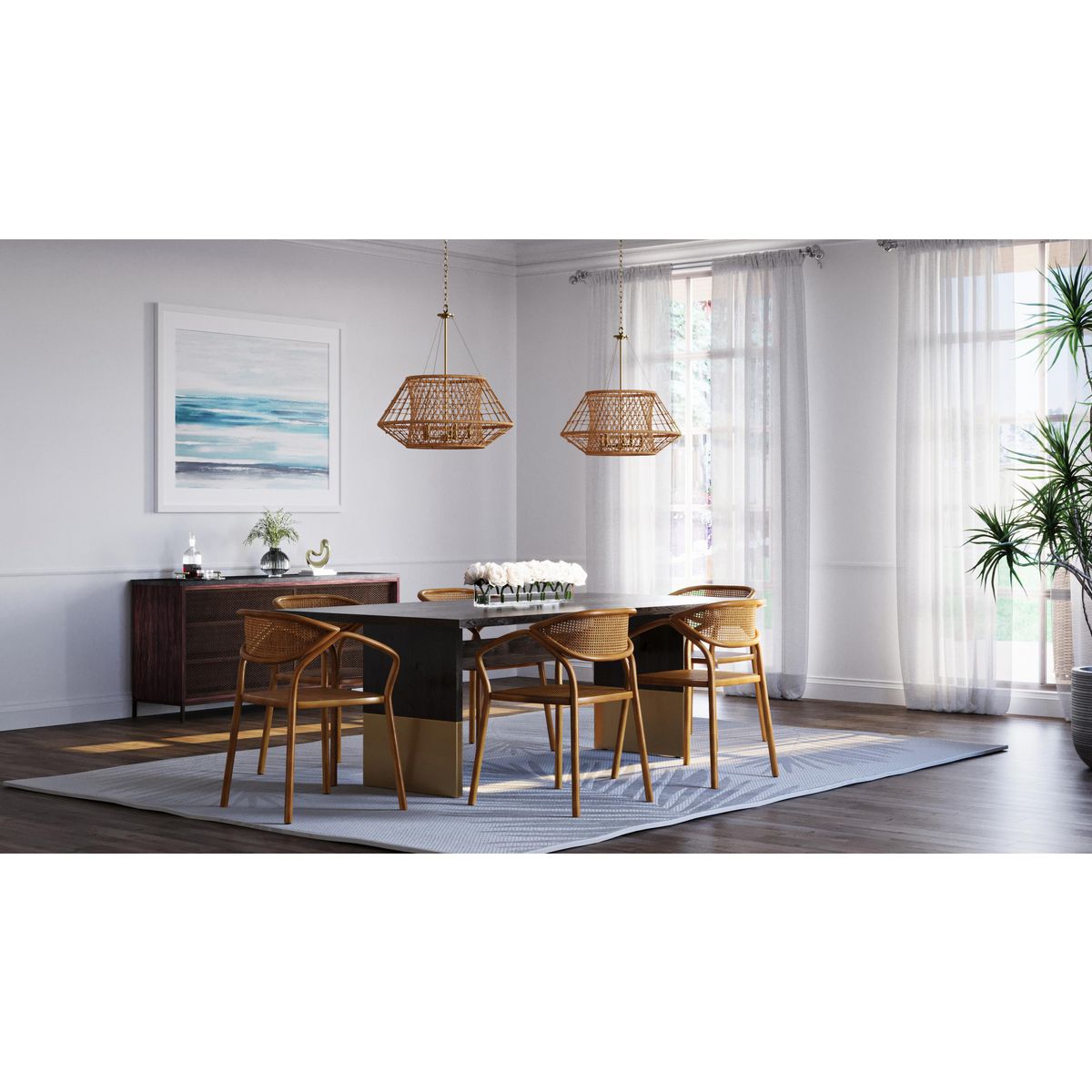 Progress Lighting Laila 5-Light Coastal Chandelier