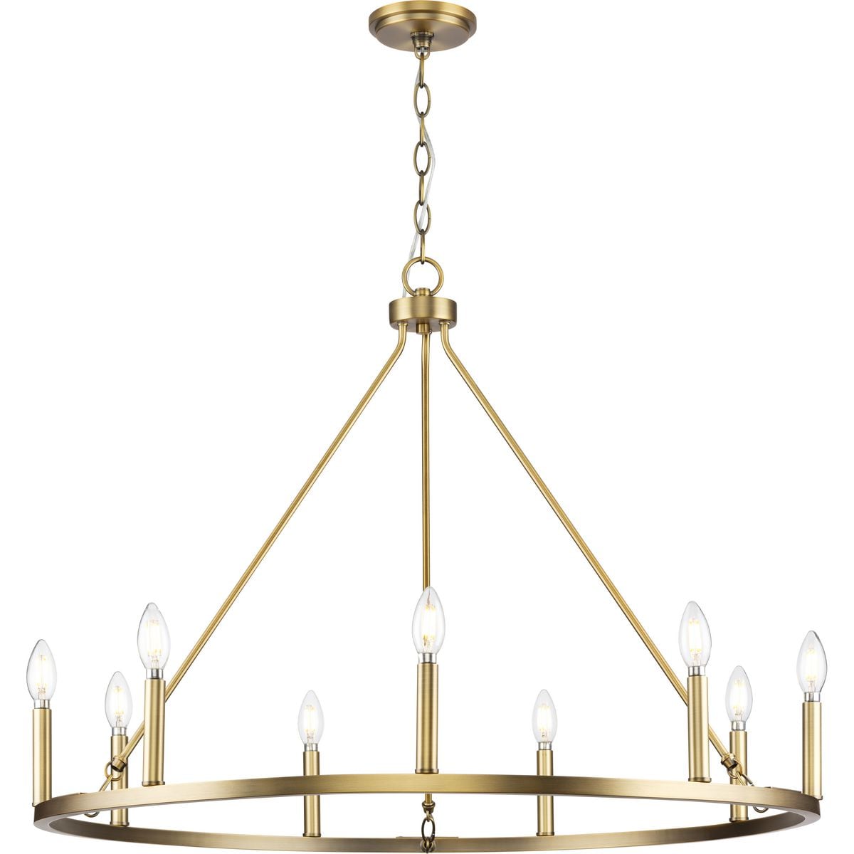Progress Lighting Gilliam 9-Light Farmhouse Chandelier