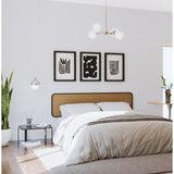 Progress Lighting Haas 4-Light Brushed Nickel Mid-century Chandelier