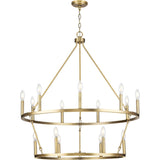 Progress Lighting Gilliam 15-Light Farmhouse Chandelier