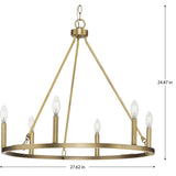 Progress Lighting Gilliam 6-Light Farmhouse Chandelier