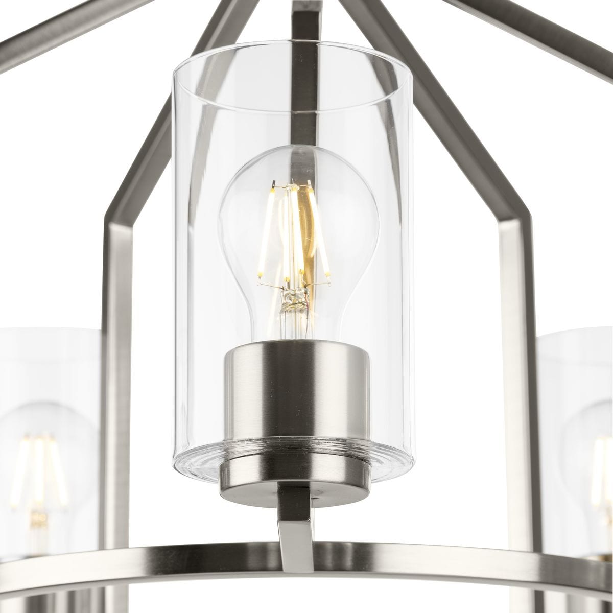 Progress Lighting Goodwin 5-Light Brushed Nickel Farmhouse Chandelier