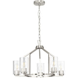 Progress Lighting Goodwin 5-Light Brushed Nickel Farmhouse Chandelier