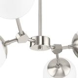 Progress Lighting Haas 4-Light Brushed Nickel Mid-century Chandelier