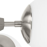 Progress Lighting Haas 4-Light Brushed Nickel Mid-century Chandelier