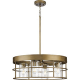 Progress Lighting Burgess 4-Light Bronze Craftsman Chandelier