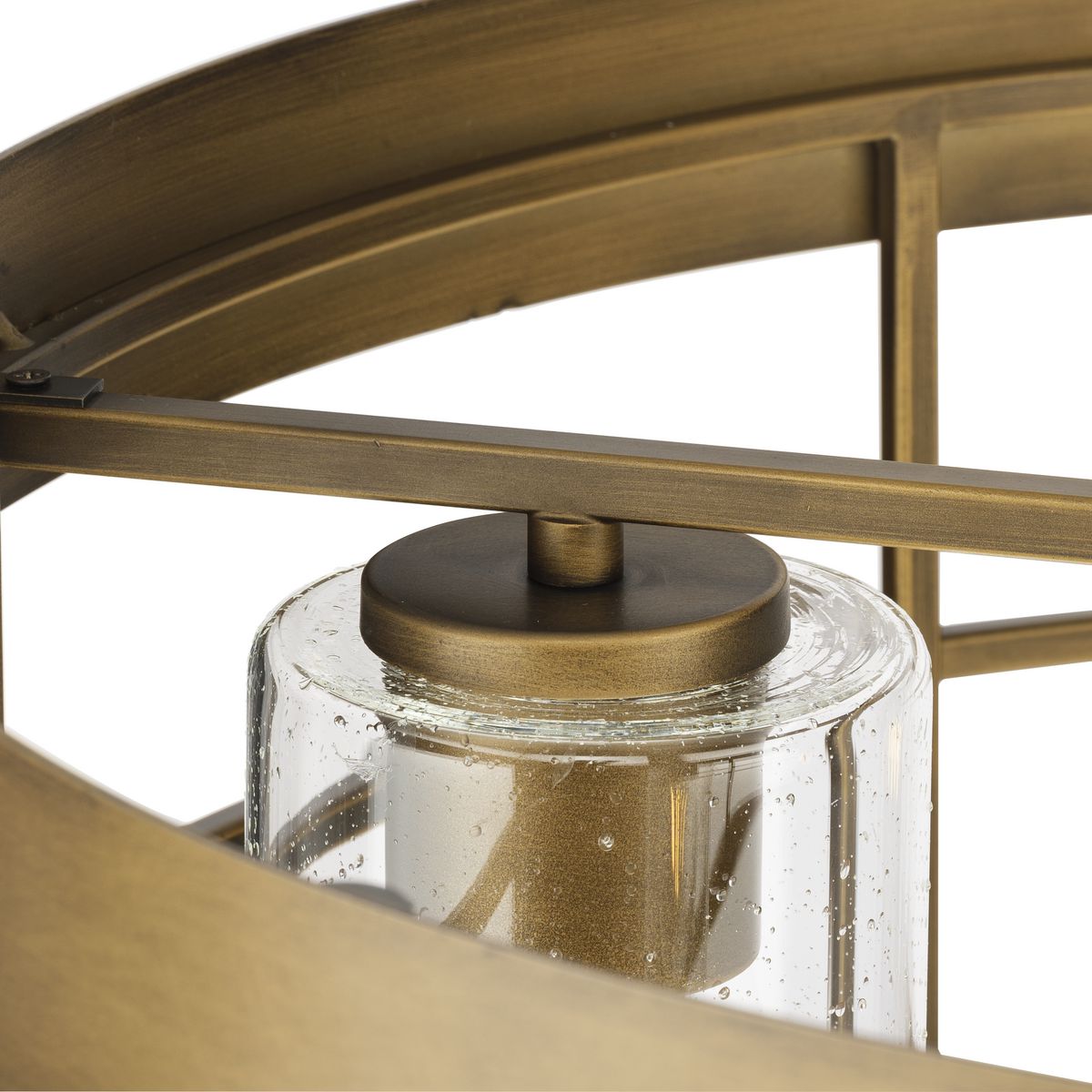 Progress Lighting Burgess 4-Light Bronze Craftsman Chandelier