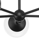 Progress Lighting Atwell 5-Light Matte Black Mid-century Chandelier