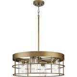 Progress Lighting Burgess 4-Light Bronze Craftsman Chandelier