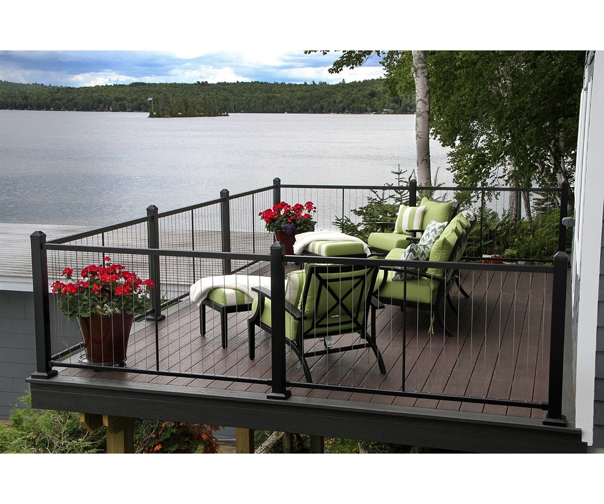 Fortress Building Products 48-ft x 34-in Black Sand Steel Deck Cable Rail Kit