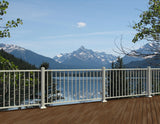 Fortress Building Products 18-ft x 40-in White Aluminum Deck Rail Kit