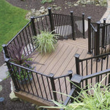 Fortress Building Products 6-ft x 40-in Antique Bronze Steel Deck Rail Kit