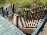 Fortress Building Products 6-ft x 34-in Black Sand Aluminum Deck Rail Kit